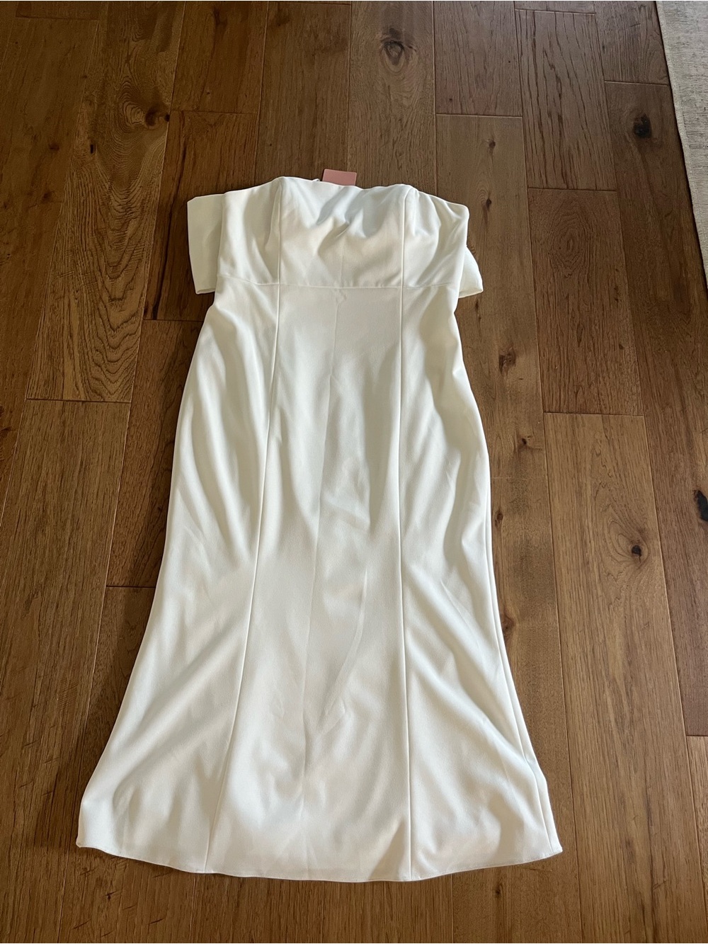 BHLDN Cream Off-Shoulder Midi Dress